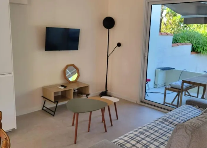 펜션 La Cabanne, 4 Pers, Centre, 50m Plage, Clim *